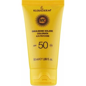 Kleraderm ВВ крем, Эмульсия солнцезащитная 50ml с тонирующим эффектом SPF 50 / Emulsione Solare Colorata, 50 ml