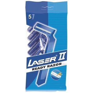 Комплект 2 шт. Бритвы одноразовые комплект 5 шт. LASER 2 (аналог Gillette 2)