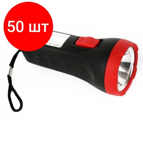 Комплект 50 штук, Фонарь ручной Ultraflash LED16014 (1+4SMD LED,2 ре
