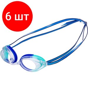 Комплект 6 штук, Очки для плавания 25DEGREES Scroll Green/Blue 25D21010, УТ-00019592