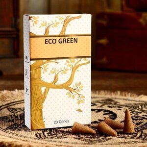 Конусы "ECO GREEN"набор 20 шт) Зелёный чай