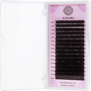 Коричневые Mokka ресницы Enigma 0.10/D/10mm (16 линий) Ресницы для наращивания.
