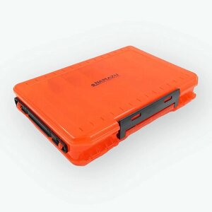 Коробка Namazu N-BOX26 для воблеров двухсторонняя, 14 отделений - Оранжевая
