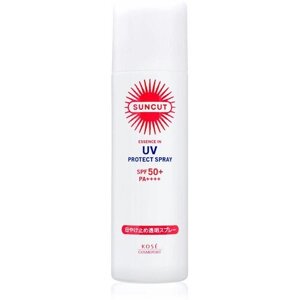 Kose Cosmeport Suncut UV Essence In Protect Spray SPF 50+ солнцезащитный спрей для кожи и волос, санскрин, 50 гр
