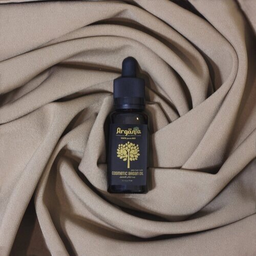 Косметическое, 100% натуральное аргановое масло БИО (Argania du Maroc), производство: Марокко. Упаковка: стеклянный флакон темного цвета, 30 мл