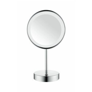 Косметическое зеркало Art&Max AM-M-062-CR с подсветкой с увеличением Хром