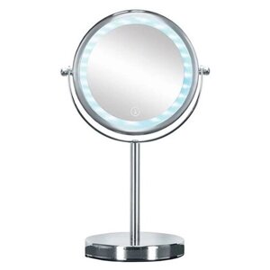 Косметическое зеркало на подставке Kleine Wolke Bright LED-Mirror, 17,5х12х29,5 см, цвет серебряный
