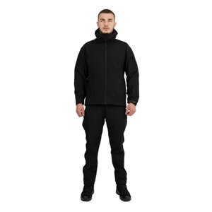 Костюм тактический Softshell черный M