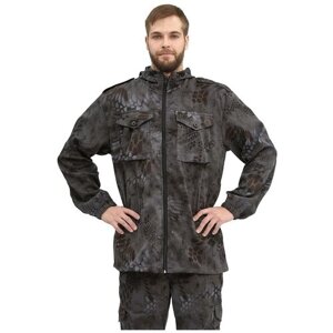 Костюм "турист 2" куртка/брюки цвет: кмф "Питон черный", ткань: Твил Пич, 48-50, 182-188
