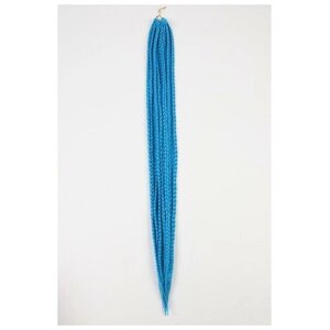 Косы для афрорезинок, 60 см, 15 прядей (CE), цвет синий (F21)