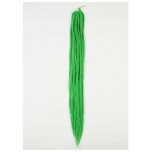 Косы для афрорезинок, 60 см, 15 прядей (CE), цвет зелёный ( F3)