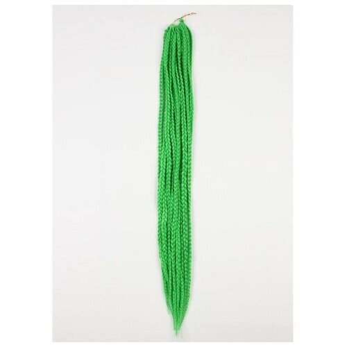 Косы для афрорезинок, 60 см, 15 прядей (CE), цвет зелёный (F3)