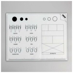 Коврик для маникюра, силиконовый, 40 30 см