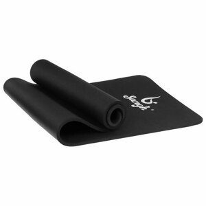 Коврик для йоги 183 61 1 см, цвет чёрный