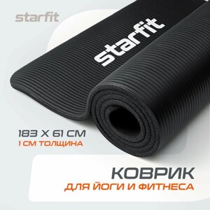 Коврик Starfit FM-301, 183х61 см черный 1 см