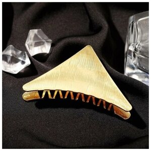 Краб для волос "Амаль" треугольник, 7,5 см, золото 5423322