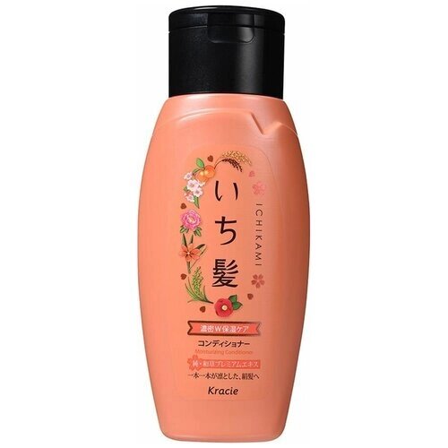 Kracie бальзам-ополаскиватель Ichikami интенсивно увлажняющий для поврежденных волос с маслом абрикоса, 150 мл