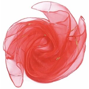 Красный платок из шифона-1 шт для шеи, головы, для жонглирования