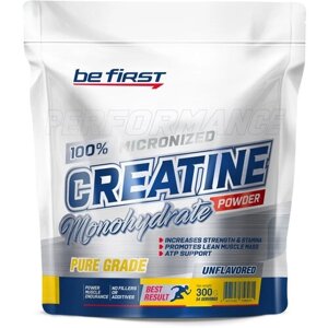 Креатин Be First Micronized Creatine Monohydrate Powder, 300 гр.
