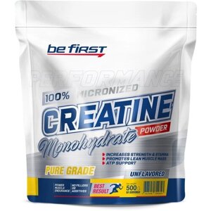 Креатин Be First Micronized Creatine Monohydrate Powder, 500 гр.