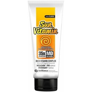 Крем-автозагар SOLBIANCA Sun Vitamin с маслом аргана, экстрактом женьшеня и витаминным комплексом, 125 мл