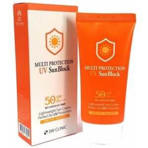 Крем для лица солнцезащитный 3W Clinic Multi Protection UV Sun Block SPF50+70 мл