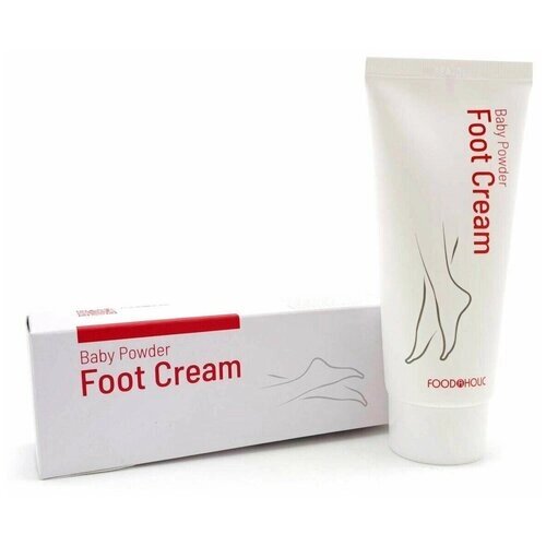 Крем для ног с детской пудрой Baby Powder Foot Cream, 100мл, FoodaHolic, 8809348604138