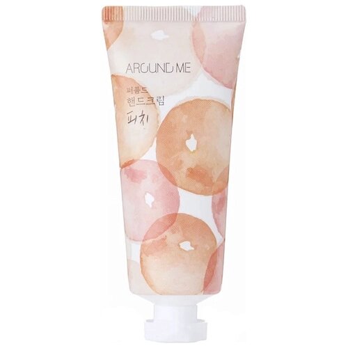 Крем для рук с экстрактом персика Welcos Around Me Perfumed Hand Cream Peach, 60 мл