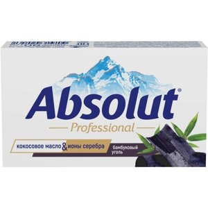 Крем-мыло твердое туалетное ABSOLUT Professional Бамбуковый уголь антибактериальное, 90 г