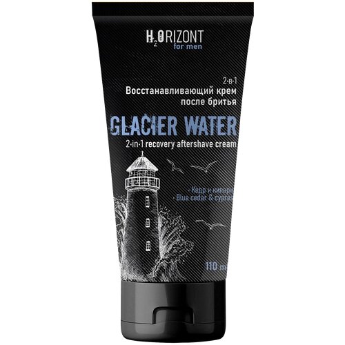 Крем после бритья 2 в 1 Glaciar Water H2ORIZONT, 130 г, 110 мл