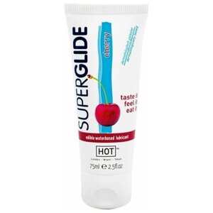 Крем-смазка HOT Superglide Cherry, 8 г, 75 мл, вишня