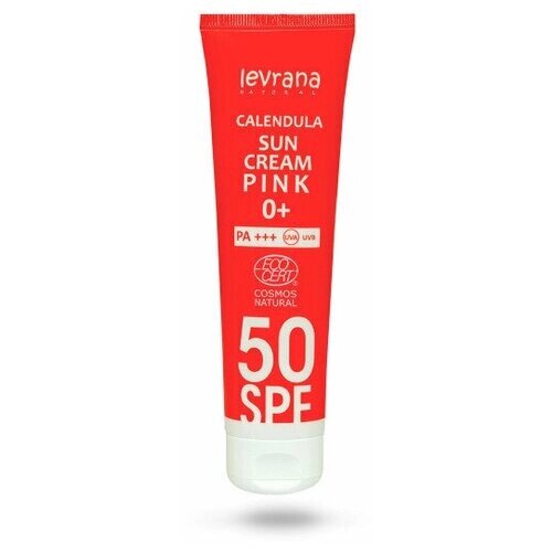 Крем солнцезащитный "Календула" 50SPF PINK | 100 мл | Levrana