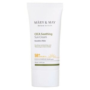 Крем солнцезащитный увлажняющий | MARY & MAY CICA Soothing Sun Cream SPF50+ PA 50 мл
