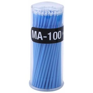 Kristaller Микробраши одноразовые для нанесения растворов / MA-100 Regular, синий, 100 шт