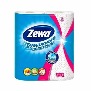 Кухонное полотенца ZEWA Белый Декор 2-х слойные 2 шт