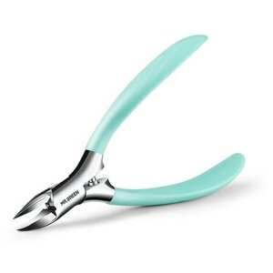 Кусачки для ногтей Mr-9901 зеленые ручки, профессиональный инструмент для маникюра из медицинской стали.