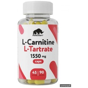 Л-Карнитин (L-Сarnitine) Prime Kraft L-Carnitine L-Tartrate 1550 mg (90 капсул)