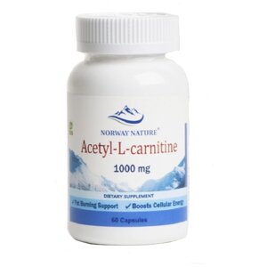 Л-Карнитин в капсулах Norway Nature Acetyl L-Carnitine 1000 mg. 60 капс.