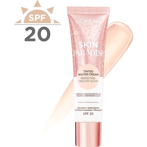 L'Oreal Paris Тональный флюид Skin Paradise, SPF 20, 30 мл, оттенок: 02 fair, 1 шт.