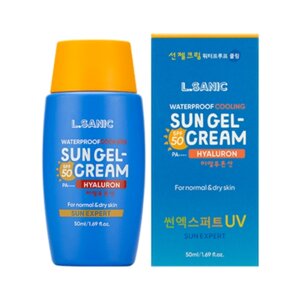 L. Sanic Гель-крем для лица солнцезащитный - sun expert hyaluronic acid gel-cream spf 50/pa, 50мл