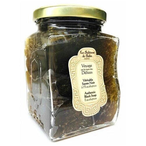 La Sultane de Saba Мыло мягкое Authentic Black Soap Eucalyptus, 300 мл, 400 г