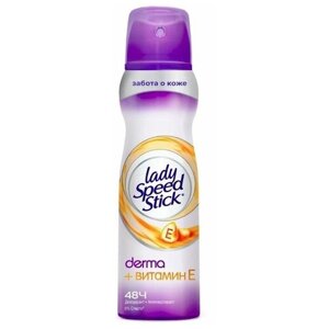 Lady Speed Stick Антиперспирант-дезодорант спрей Derma + витамин С, 150 мл