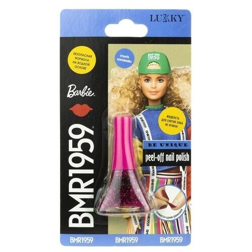 Лак для ногтей Barbie BMR1959, цвет фуксия с блестками