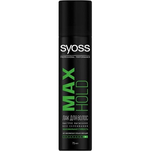 Лак для волос Syoss Max Hold Максимальной фиксации