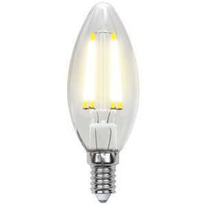 Лампа светодиодная филаментная (UL-00003247) Uniel LED-C35-7,5W/NW/E14/CL GLA01TR