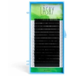 LASHY GREEN ресницы черные 16 линий MIX C 0.10 7-12mm