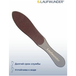 Laufwunder терка для ног на деревянной ручке/ Пемза для ног/ Пилка - терка для стоп, пяток двухсторонняя