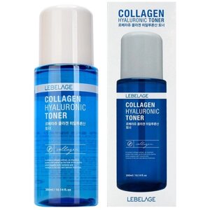 Lebelage Тонер для лица коллагеновый с гиалуроном / Collagen Hyaluronic Toner, 300 мл