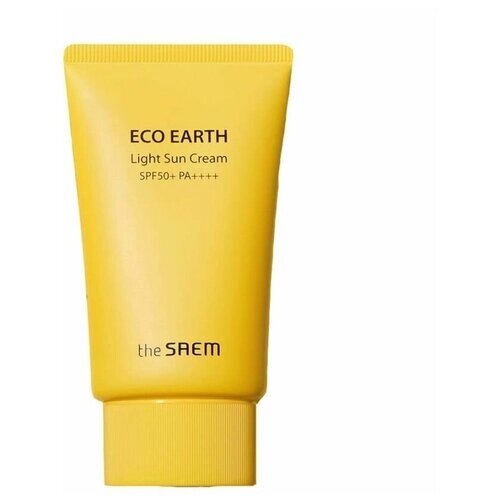 Легкий солнцезащитный крем The Saem Eco Earth Power Light Sun Cream SPF50+ PA, 50 г