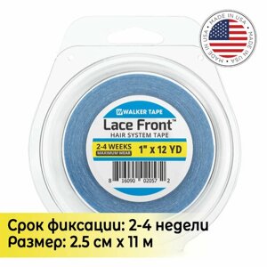 Лента / Скотч для фиксации парика и системы замещения волос, Walker Tape Lace Front Rolls, рулон, 2.5 см х 11 м